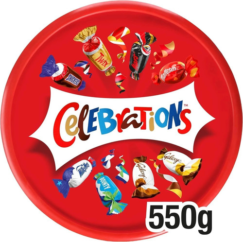 Celebrations chocolate tubs - celebrations,