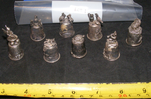 Silver scenes trinket boxes - silver,