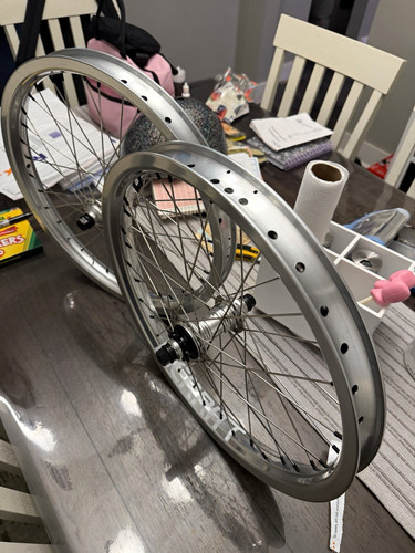 Merritt wheels laced with