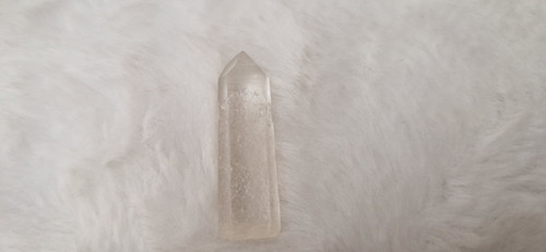 Lemurian quartz crystal point - quartz,
