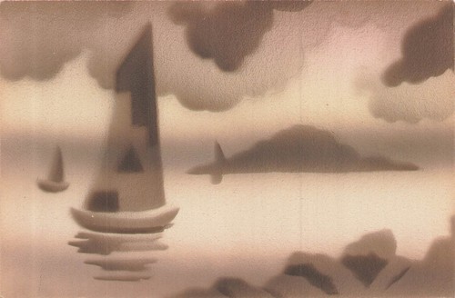 Airbrush boats sails - boats,