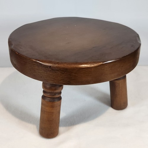 Vintage heavy tabouret wooden - vintage,