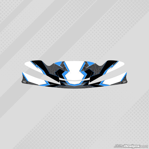 Tribal blue custom nosecone - blue,