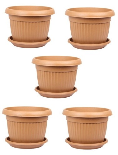 Flower plant pot with - with, saucer