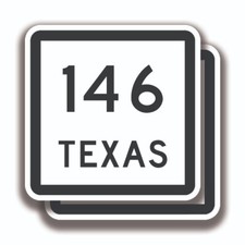 TEXAS STATE HIGHWAY 146 DECALS