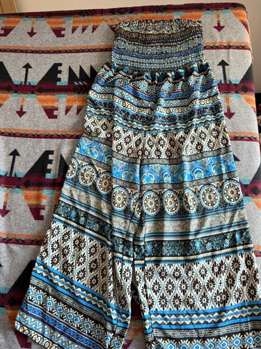Blue boho convertible tube - convertible,