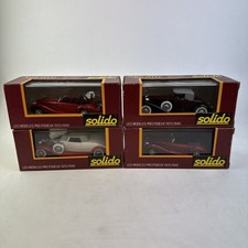 A Collection Of Solido Diecast Metal Vehicles With Boxes