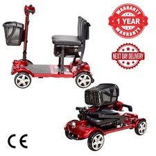 Lightweight Folding Electric Mobility Scooter With Double Battery Compartments