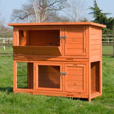 CLEARANCE KCT Milan 4ft Large Rabbit Hutch Two Tier - Ex Display Stock - Bargain
