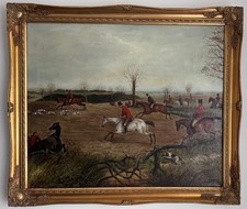 Vintage large 20thC oil