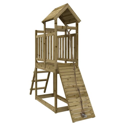 Playhouse with climbing wall - playhouse,