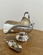 John Turton & Co Sheffield Silver Plate Salt Sugar Scuttle Circa 1915