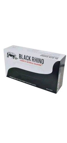 Black rhino nitrile gloves - hd,