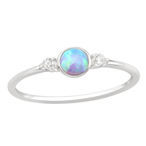 Azure blue synthetic opal - azure,