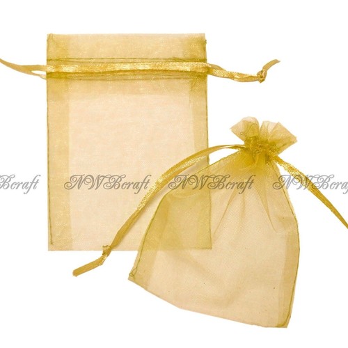 Pale gold organza - pale, gold/