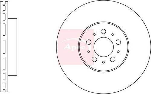 Apec dsk3258 brake disc front - dsk3258,