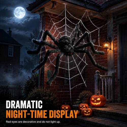 Giant halloween spider with - halloween,