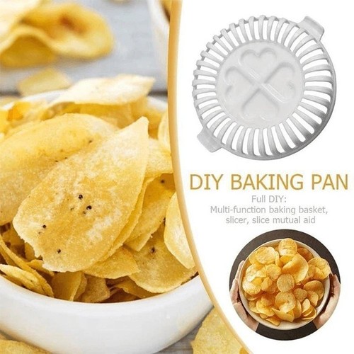 Microwave baked potato chips - baked,