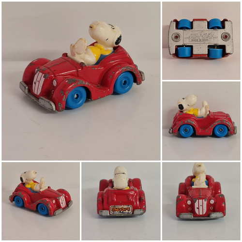 Vintage snoopy red convertible - snoopy,