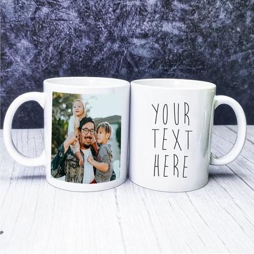Personalised photo text - photo, mug