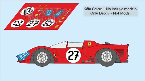 Decals ferrari 330 spyder - decals,