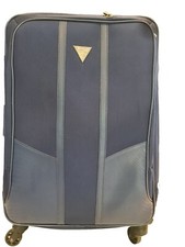 Guess Designer med - Large Suitcase 60cm high, 4 wheels, dark blue, expandable.