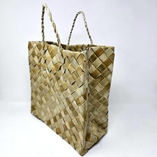 Handmade Bayong Eco-Friendly Reusable Shopping Bag Made of Pandan Leaves BOHO