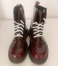 Dr. Martens Vegan 1460 Boots Burgundy UK 5 EU 38 Women’s – AirWair Bouncing Sole