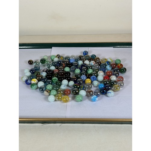 Vintage glass marbles job lot - marbles,
