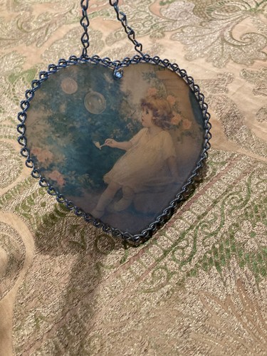 Vintage heart shaped stained - vintage,