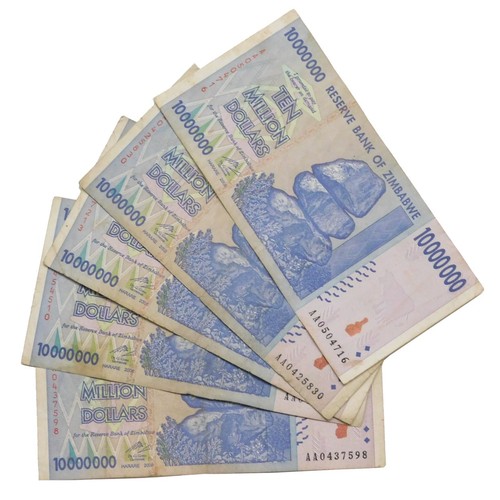 Zimbabwe million dollars - 10,