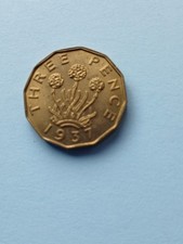 1937 George VI  Brass Three Pence Coin