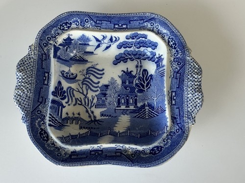 Blue willow pattern vegetable - blue,