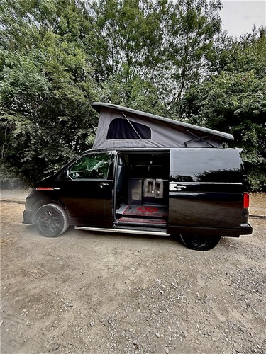 Black transporter campervan - transporter,