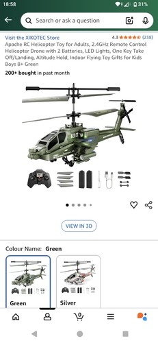 Apache helicopter 4ghz - rc,