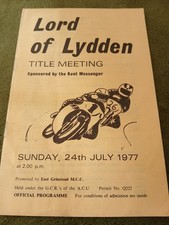 Lord Of Lydden Motor Cycle Racing Lydden Hill July 24th 1977