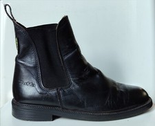 Tuffa Polo Jodhpur Boots UK3 EU36  Black Leather Chelsea Boot
