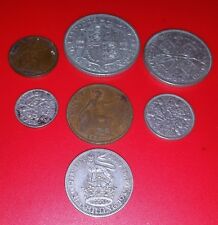 1933 George V British Pre-Decimal Coins Set Inc 36 gr. Silver 