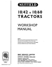 Nuffield 10/42 10/60 Workshop