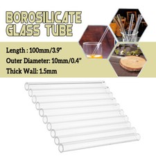 10Pcs 100mm Borosilicate Glass
