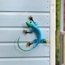 Azure Gecko Outdoor Garden Metal  Wall Art Decor Smart Garden Flamboya 