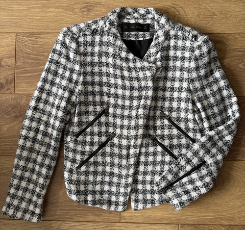 Zara black white checked - black,