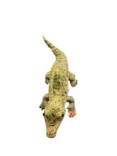 Plush jumbo green crocodile - green,
