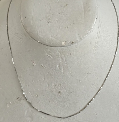 18k white gold box chain - 18k,