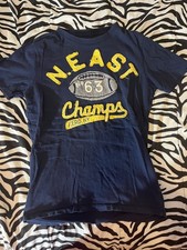 Aeropostale VTG Tee Navy Blue Embroidered Chest Logo Womens Size Small