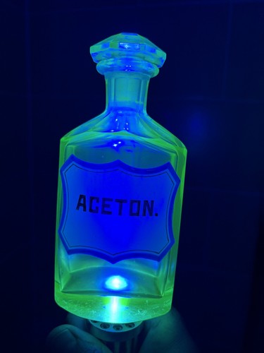 Vintage uranium green glass - vintage,