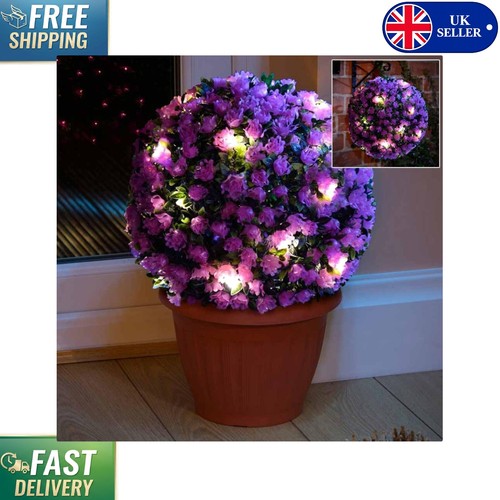 28cm purple topiary - balls, with
