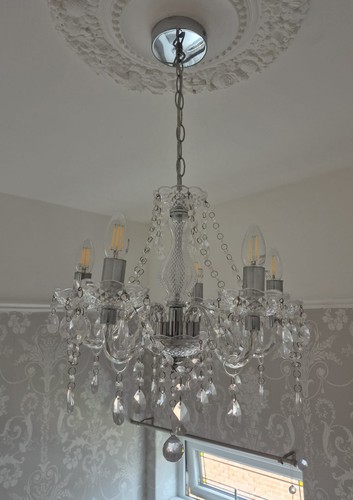 Acrylic chandelier large - acrylic,