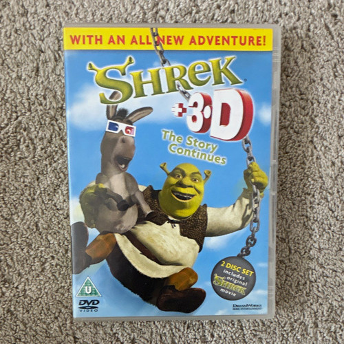 Shrek dvd original 3d - 3-d,