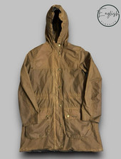 Barbour Durham Wax Jacket Ladies UK 10 Brown